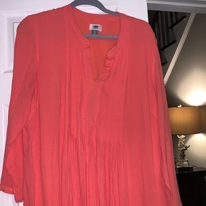Bright coral dress